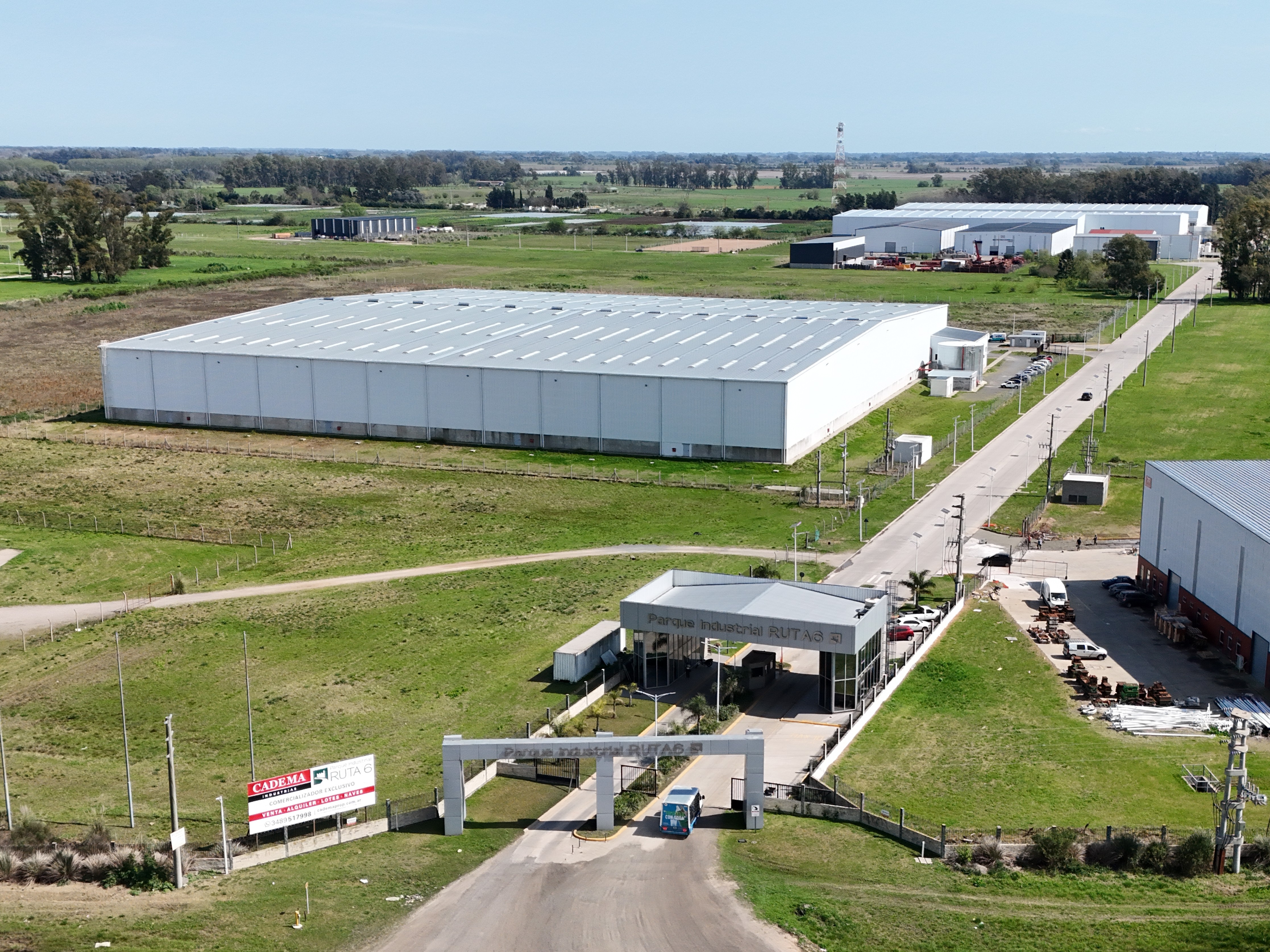 Vista aérea del Parque Industrial Ruta 6