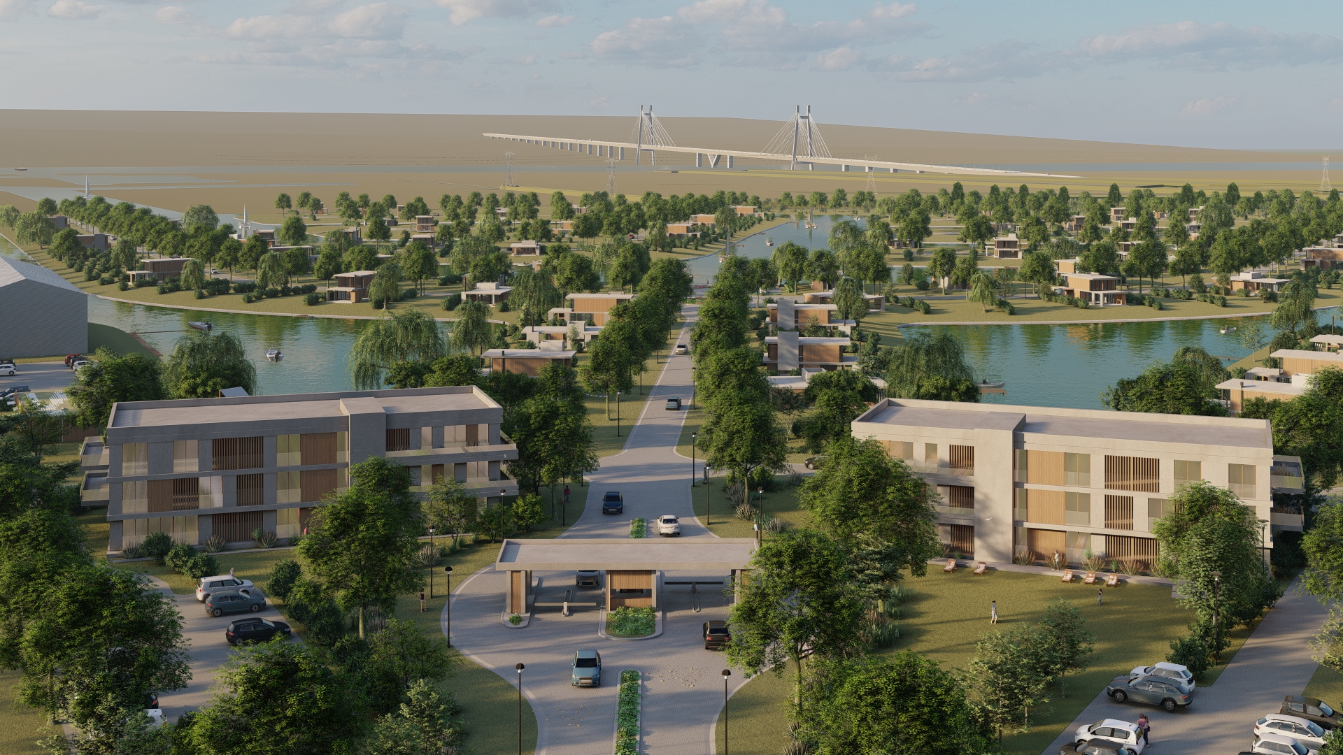 Lotes en Islas Barrios Náuticos. Masterplan Isla Victoria con superficies de 450 m2 a 1500 m2